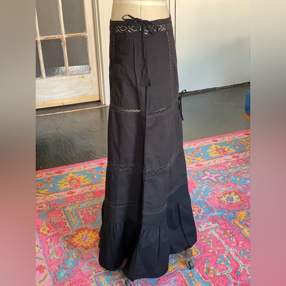 Black Crochet Maxi skirt! Only worn a couple times.